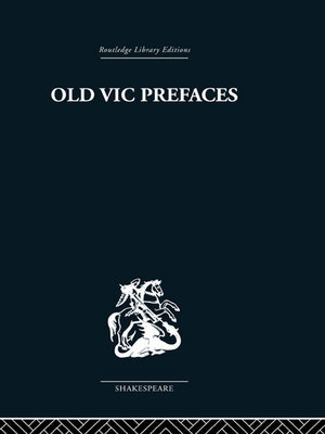 cover image of Old Vic Prefaces
